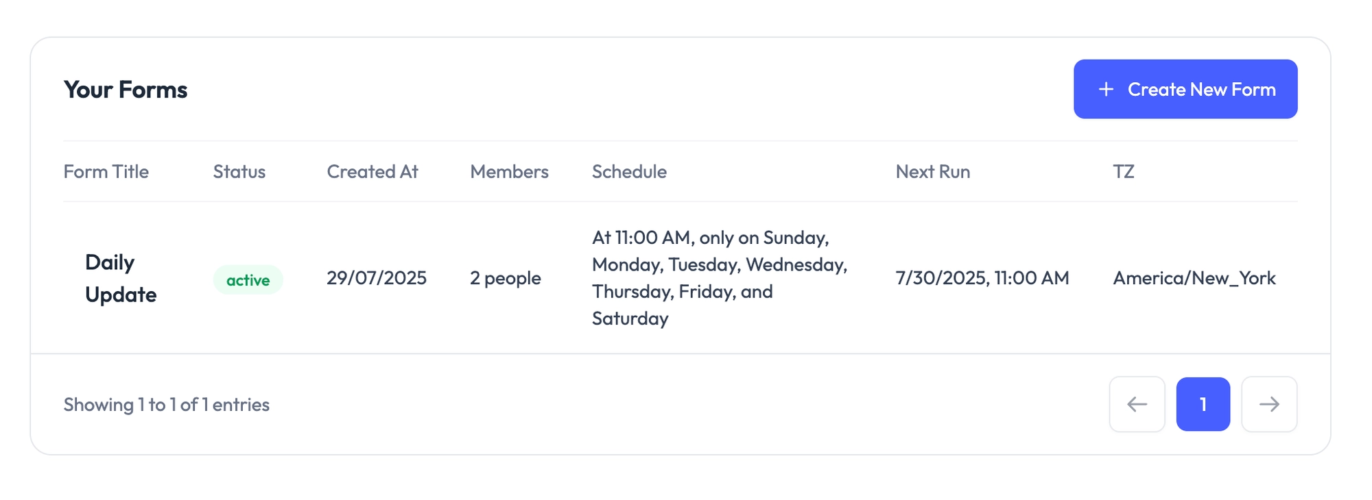 Multiple Forms, Fully Scheduled