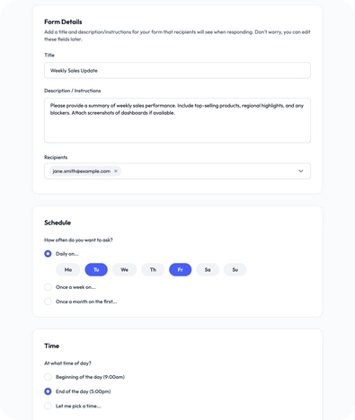Set Up Your Form